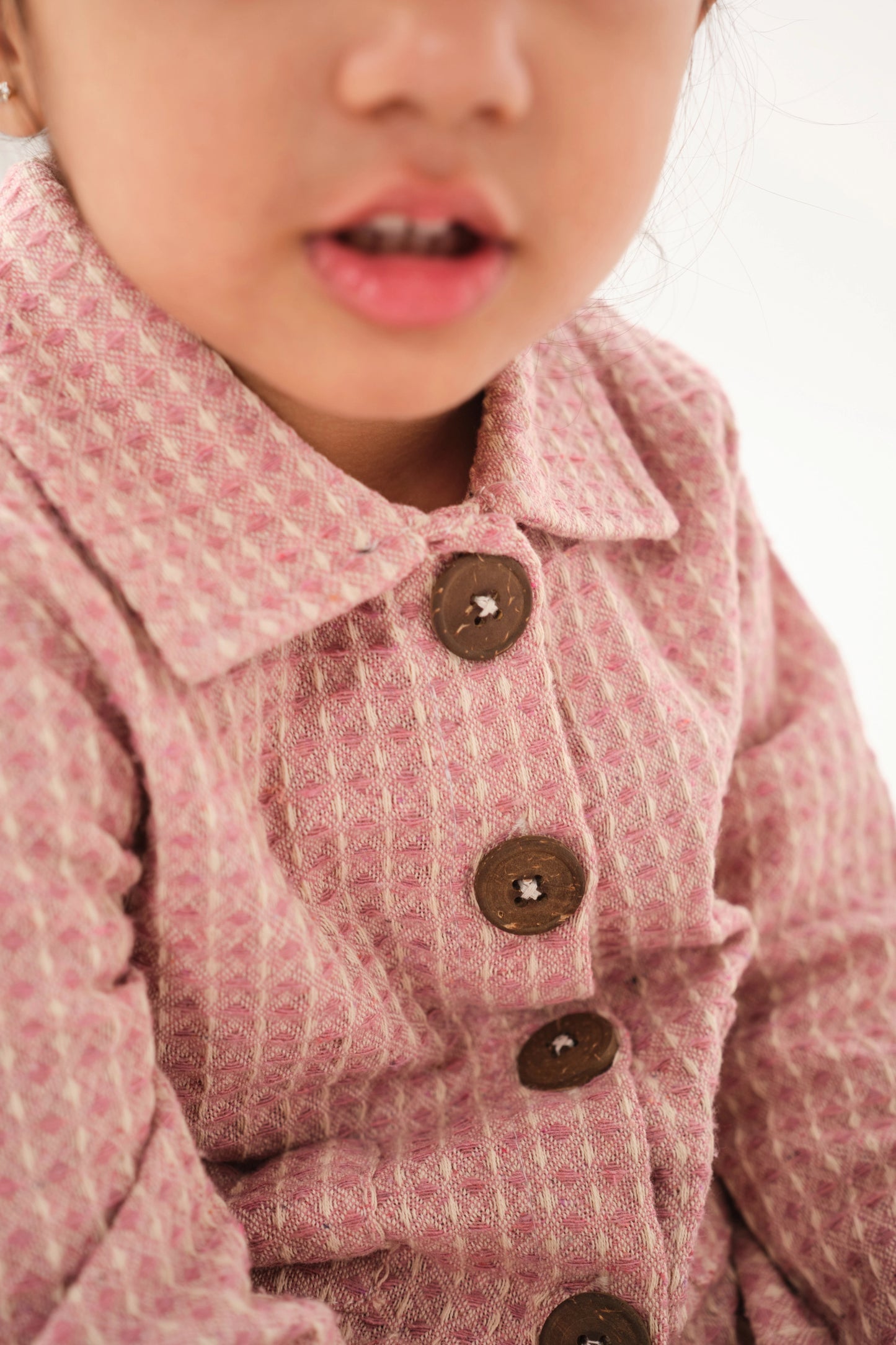 Baby Pink Waffle Jacket